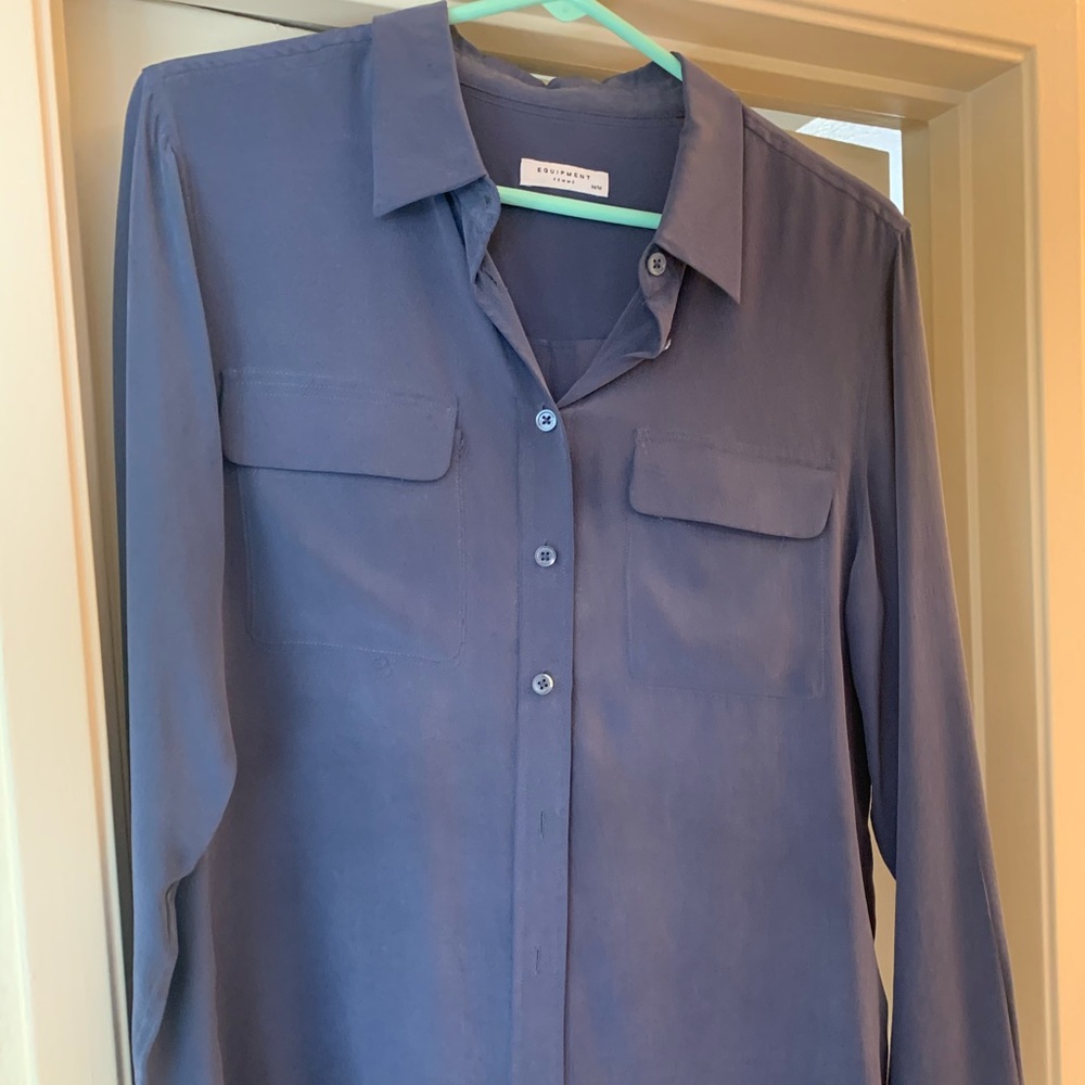 Equipment silk blouse.